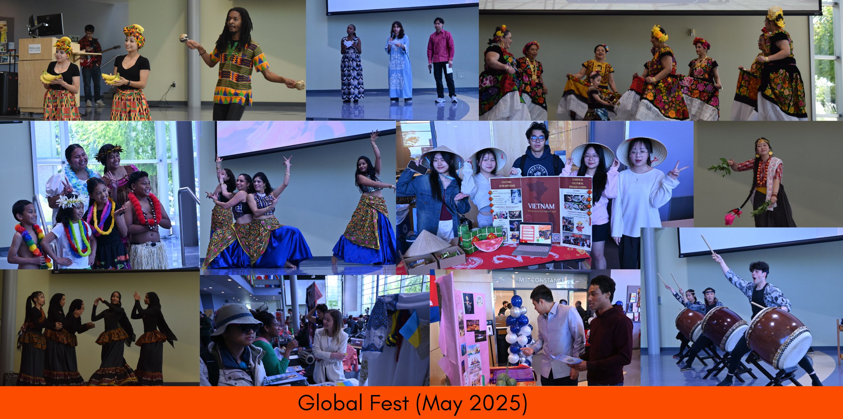 Photos of students from Global Fest