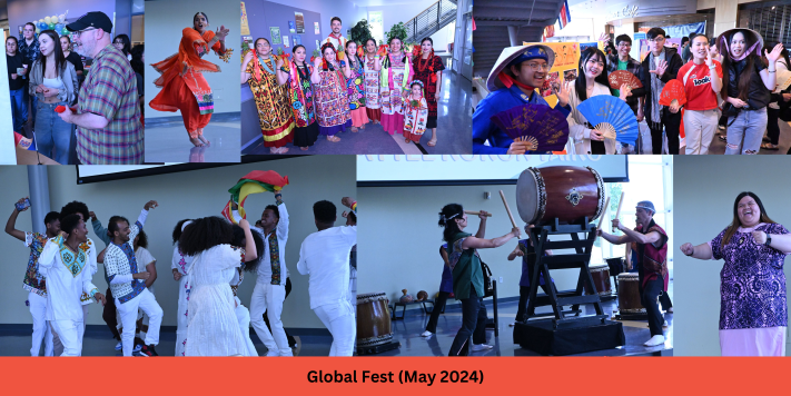 Photos of students from Global Fest