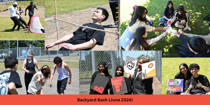 Photos of students from the Backyard Bash